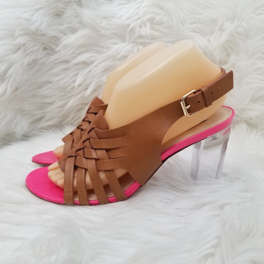 Dianve von Furstenberg Clear Chunky Heels - Picture 3 of 10